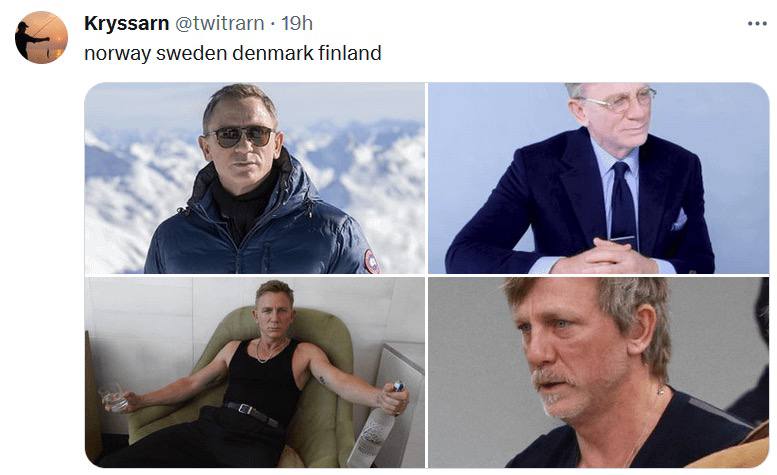 Kryssarn @twitrarn norway sweden denmark finland A