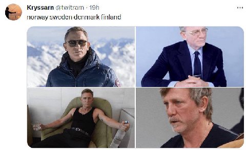Kryssarn @twitrarn norway sweden denmark finland A