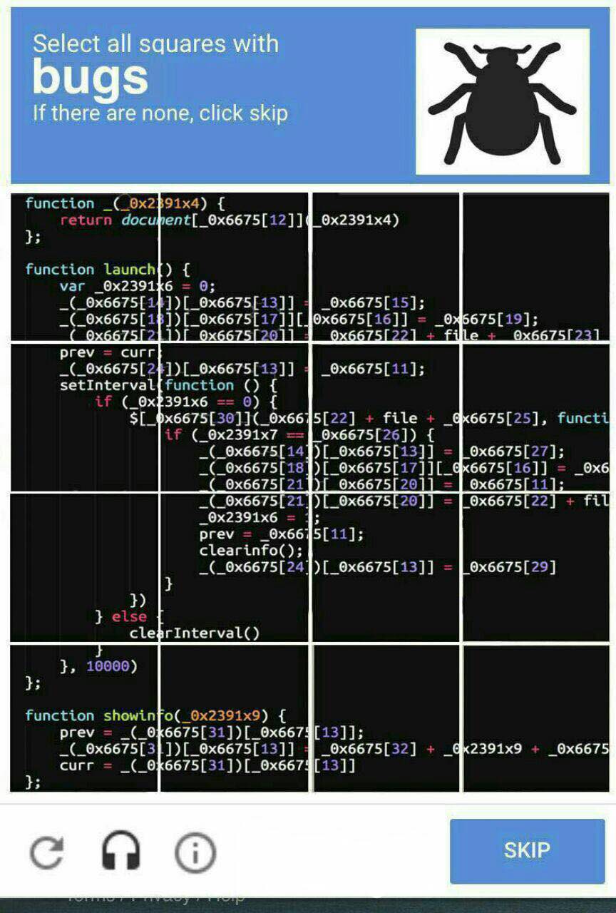 Captcha for programmers