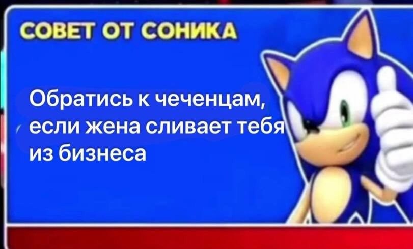 СОВЕТ ОТ СОНИКА 4 Обратись к чеченцам, если жена сливает тебя из бизнеса