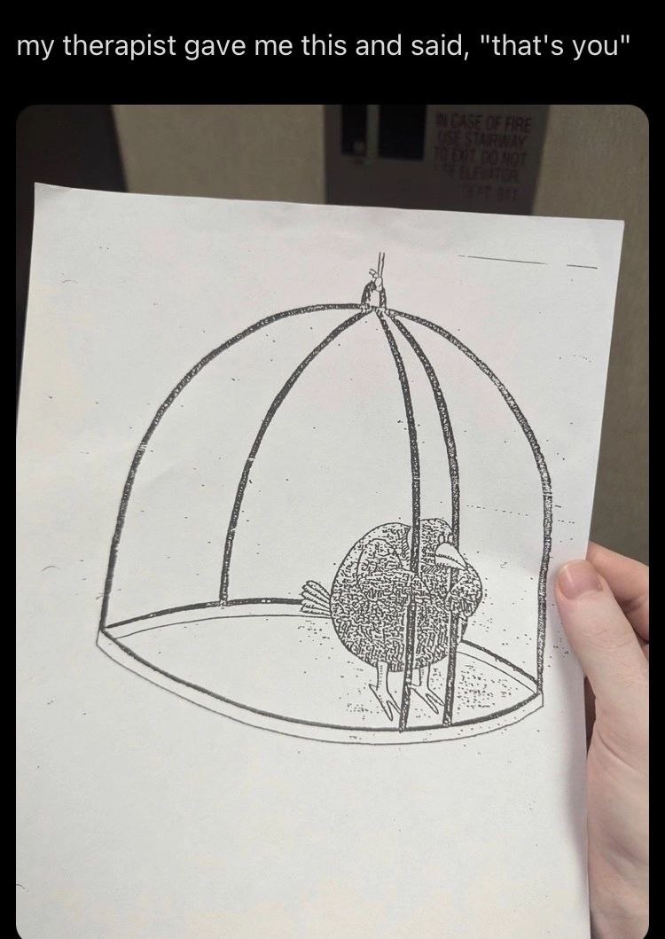 my therapist gave me this and said, "that's you" у a