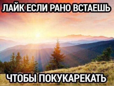 РАНО ВСТАЕШЬ &ЧТОБЫ ПОКУКАРЕКАТЬ