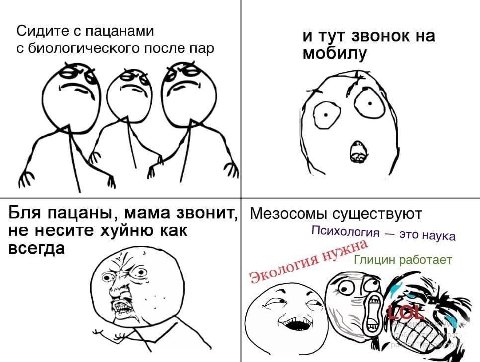 Сидите с пацанами и тут звонок на с биологического после пар мобилу Бля пацаны, мама Мезосомы существуют не несите хуйню как Психология это наука а всегд Ses Глицин работает я а WSs