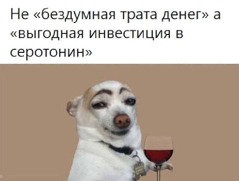 Не «бездумная трата денег» а «выгодная инвестиция в серотонин»