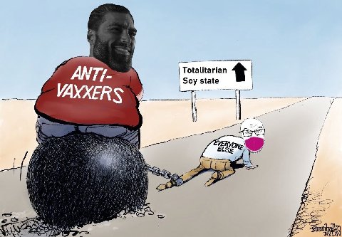 АМТ/ Totalitarian 4 7. Soy state VAXXERS ELSE My chi