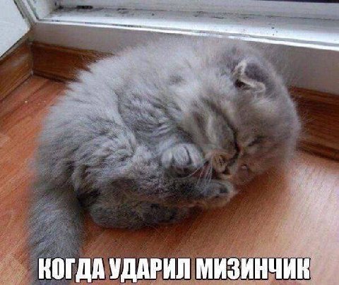 КОГДА УДАРИЛ МИЗИНЧИК