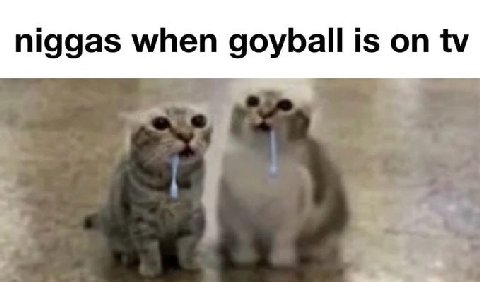 niggas when goyball is on