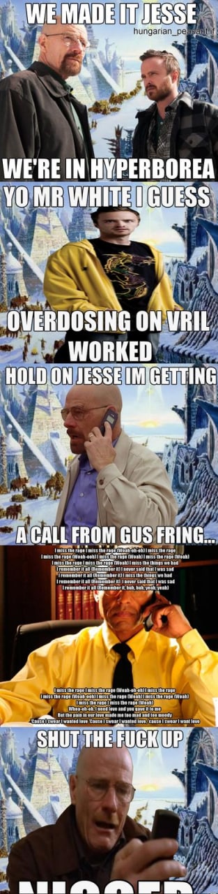 WE у №2 WE'RE HVPERBOREA и HOLD GETTING 4 4 LFROM GUS FRIN the rape mist rage the ine me miss (Woah)! miss ihe we had Tremeniber it all newer said that was sad remember it the we hag it 20 (hal was sa