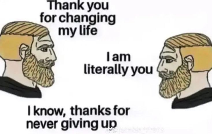 Thank you for changing my life а lam a literally you know, thanks for never giving up