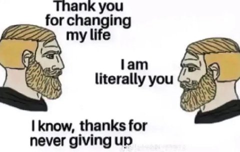 Thank you for changing my life а lam a literally you know, thanks for never giving up