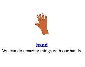 hand We can amazing things with our hands.