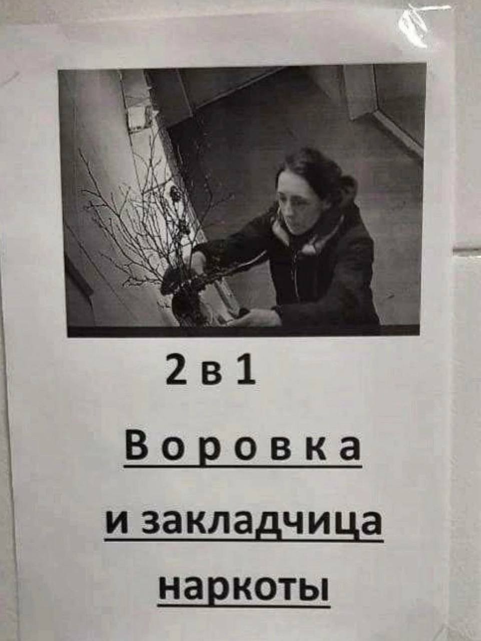 2в1 Воровка и закладчица наркоты