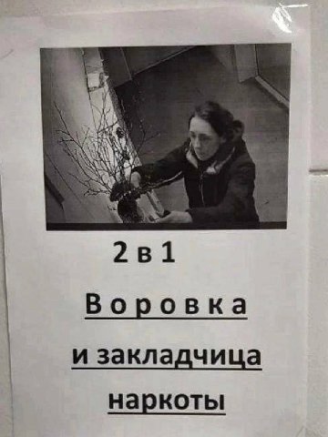 2в1 Воровка и закладчица наркоты