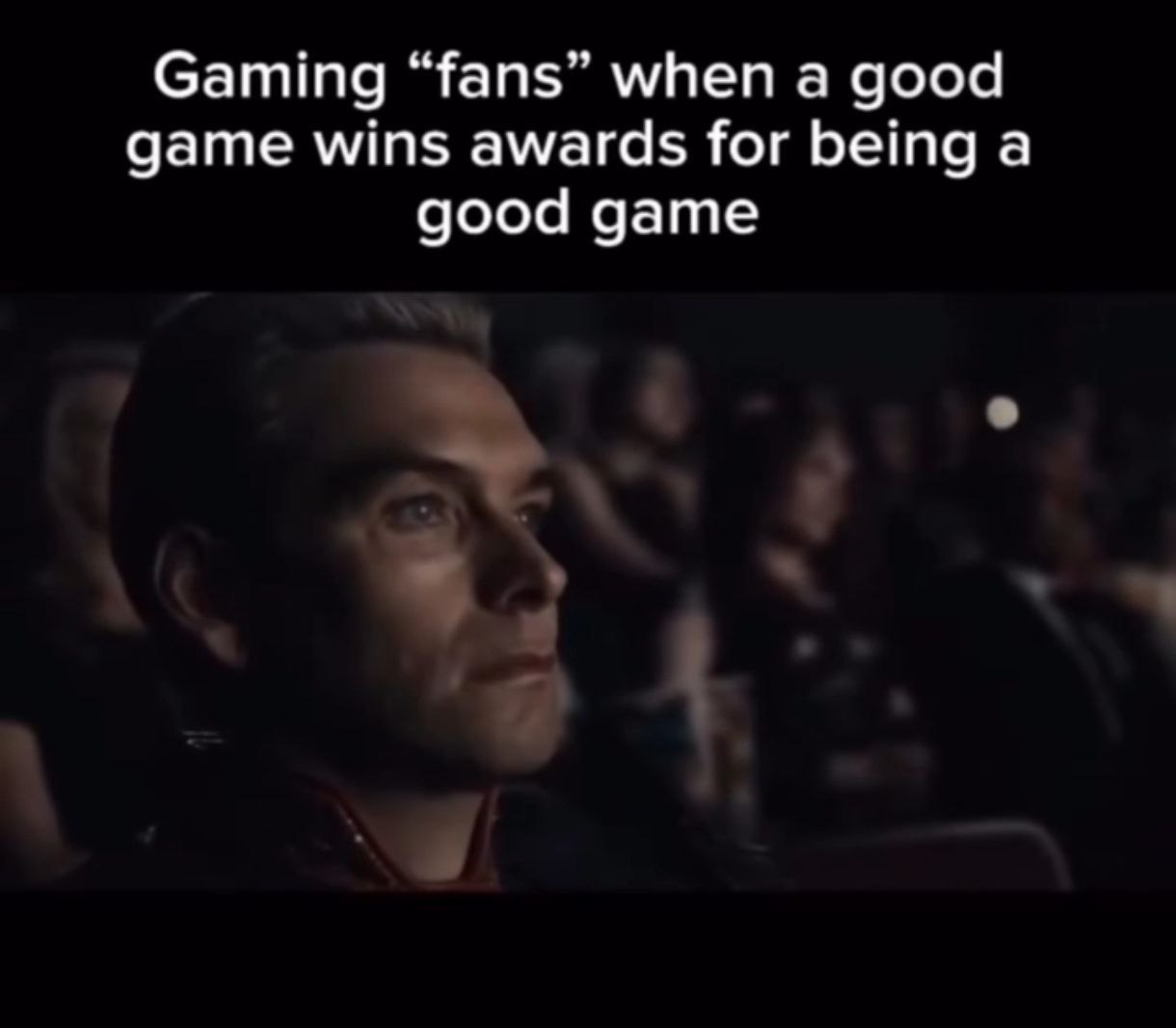 Gaming “fans” when a good game wins awards for being a good game