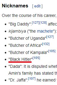 Whoah mmmmmbased 
https://en.wikipedia.org/wiki/Idi_Amin