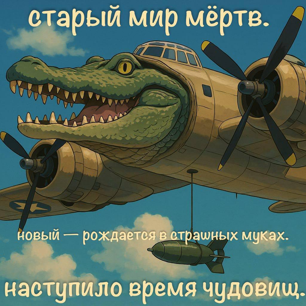 старый мир мёртв. новый рождается в страшных муках. наступило время чудовищ.