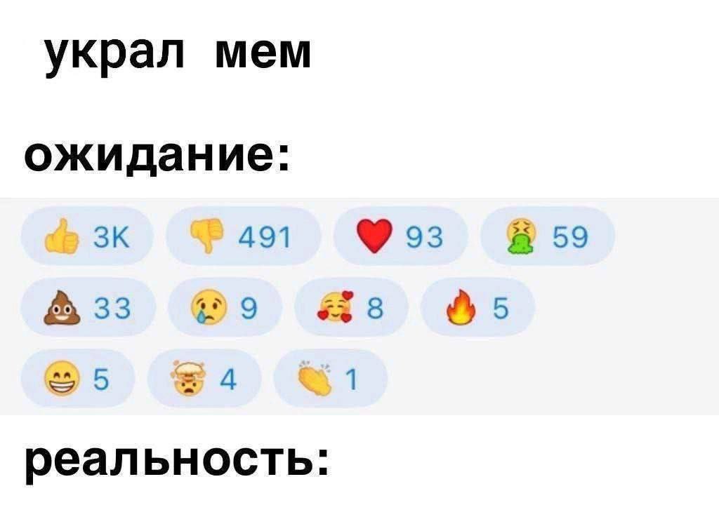 украл мем ожидание: 491 93 8 59 33 9 8 5 5 4 1 реальность: