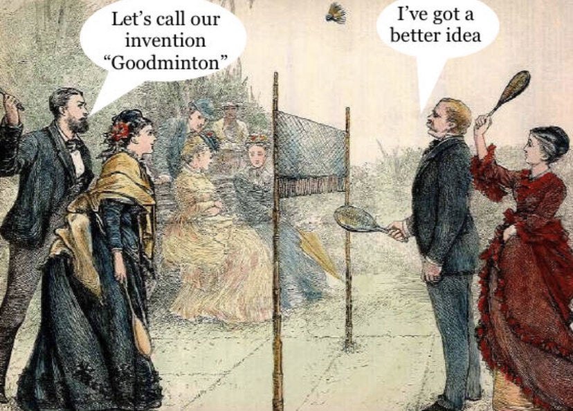 Let’s call our I've gota better idea invention “Goodminton” Sok У 4