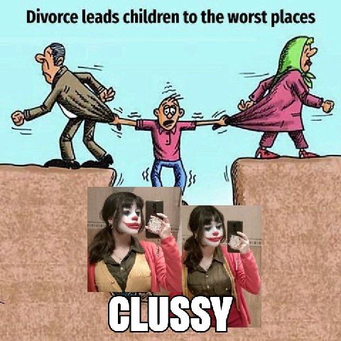 Divorce leads children to the worst places а CLUSSY
