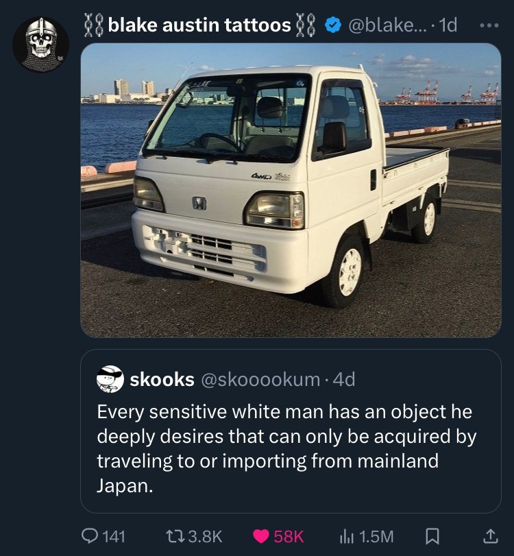 blake austin tattoos it skooks Every sensitive white man has an object he deeply desires that can only be acquired traveling to or importing from mainland Japan.
