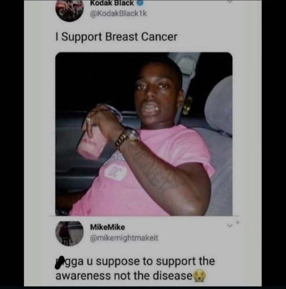 Support Breast Cancer a MikeMike и suppose to support the awareness not the