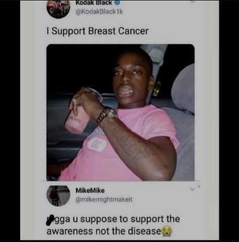 Support Breast Cancer a MikeMike и suppose to support the awareness not the