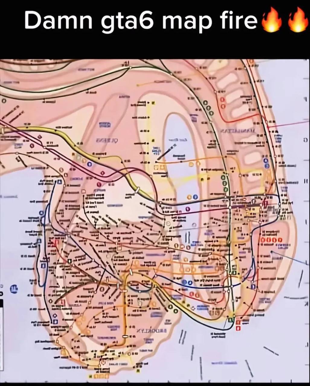 Damn gta6 map Яге о о о и ну an 0000 come Sone 5 an I at