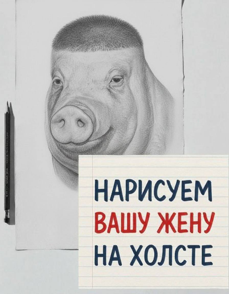 ‘eat a HAPUCYEM ВАШУ ЖЕНУ НА ХОЛСТЕ