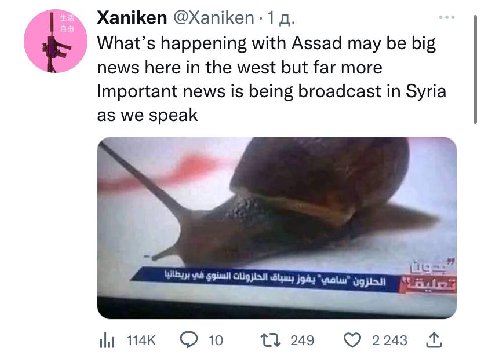 Xaniken 1 What’s happening with Assad may be big news here in the west but far more Important news is being broadcast in Syria as we speak 114к 10 13 242 2243