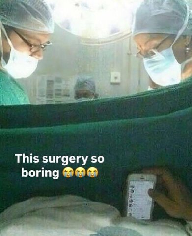 This surgery so boring