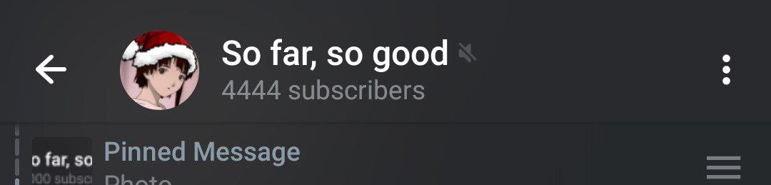 So far, $0 good A444 subscribers Pinned Message