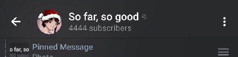 So far, $0 good A444 subscribers Pinned Message