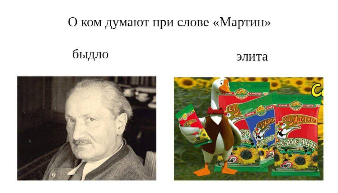 О ком думают при слове «Мартин» быдло элита —С 29”