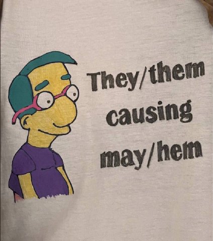 They/them causing may
