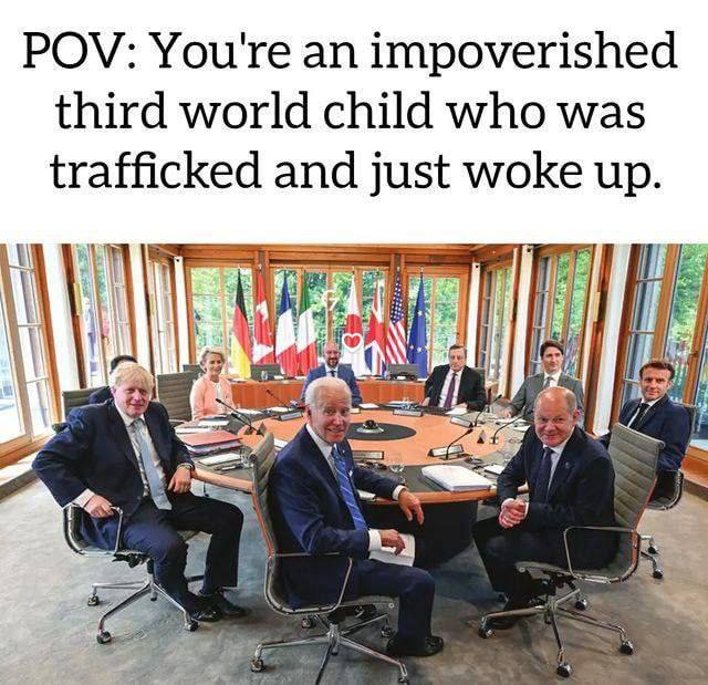 POV: You're an impoverished third world child who was trafficked and just woke up. A 2.