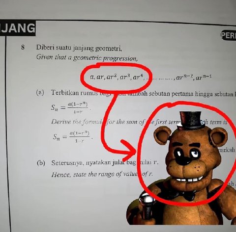 PER Рен suatu janjang geometri, Given that a geometric progression, а, (а) Terbitkan rumus sebutan pertama hingga sebutan a(i-r Derive for the sum of, first 1— Seterusnya, nyatakan jula Dag nilai Henc