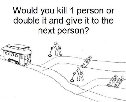 Would you 1 person double it and give К to the next person?