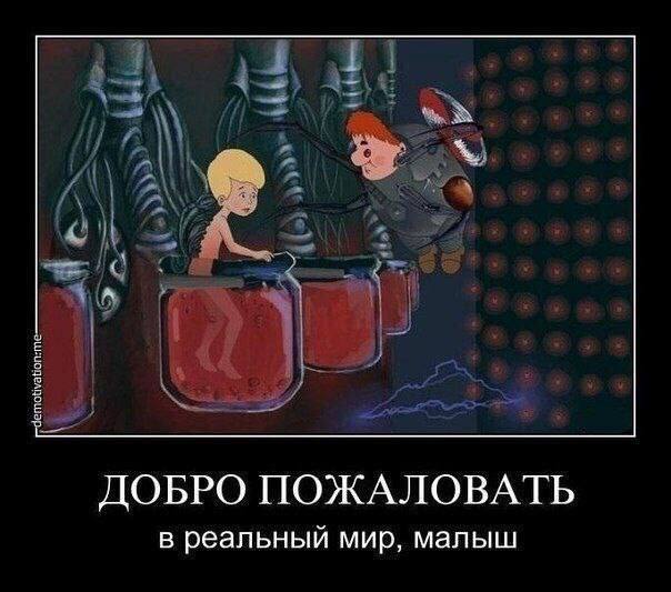 ДОБРО ПОЖАЛОВАТЬ в реальный мир, малыш