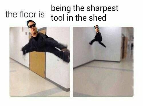 being the sharpest the