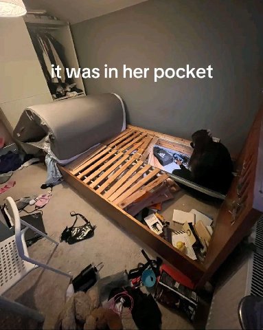 it was her pocket
