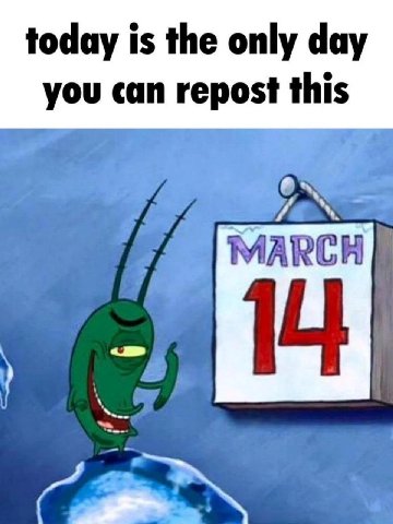 today is the only day you can repost this MARCH