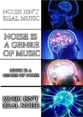 NOISE ISN'T REAL MUSIC OF