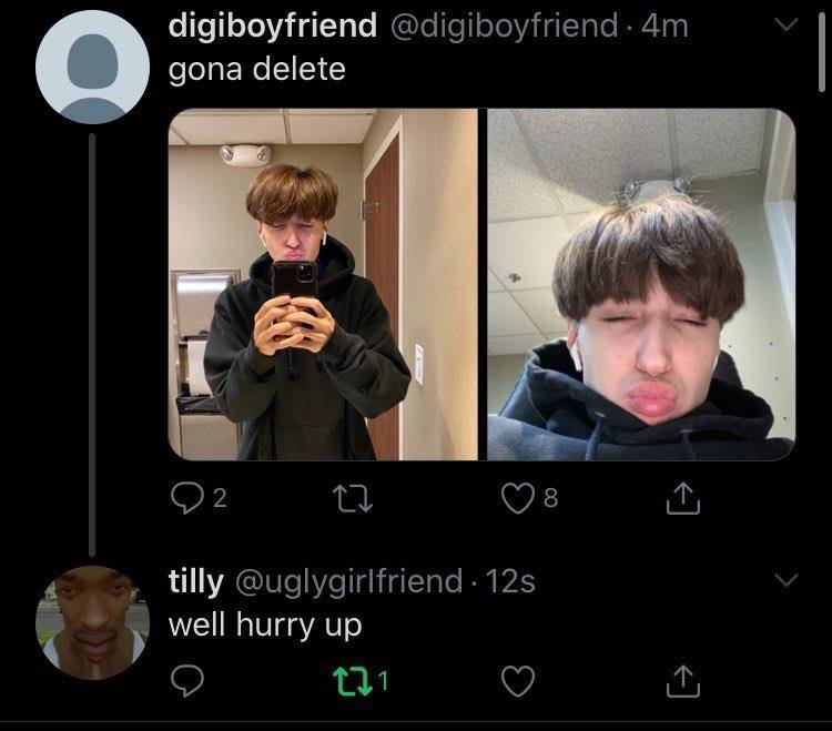 digiboyfriend gona delete tilly у well hurry up