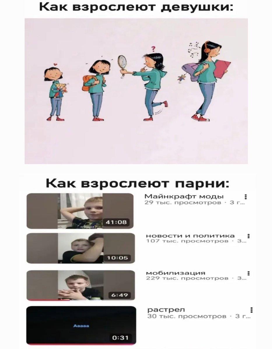 Как взрослеют девушки: Kak взрослеют парни: Майнкрафт моды 3 29 тыс просмотров 41:08 новости и политика 107 тыс просмотров 3 мобилизация 229 тыс просмотров 6:49 растрел 3 В 30 тыс. просмотров 0:31