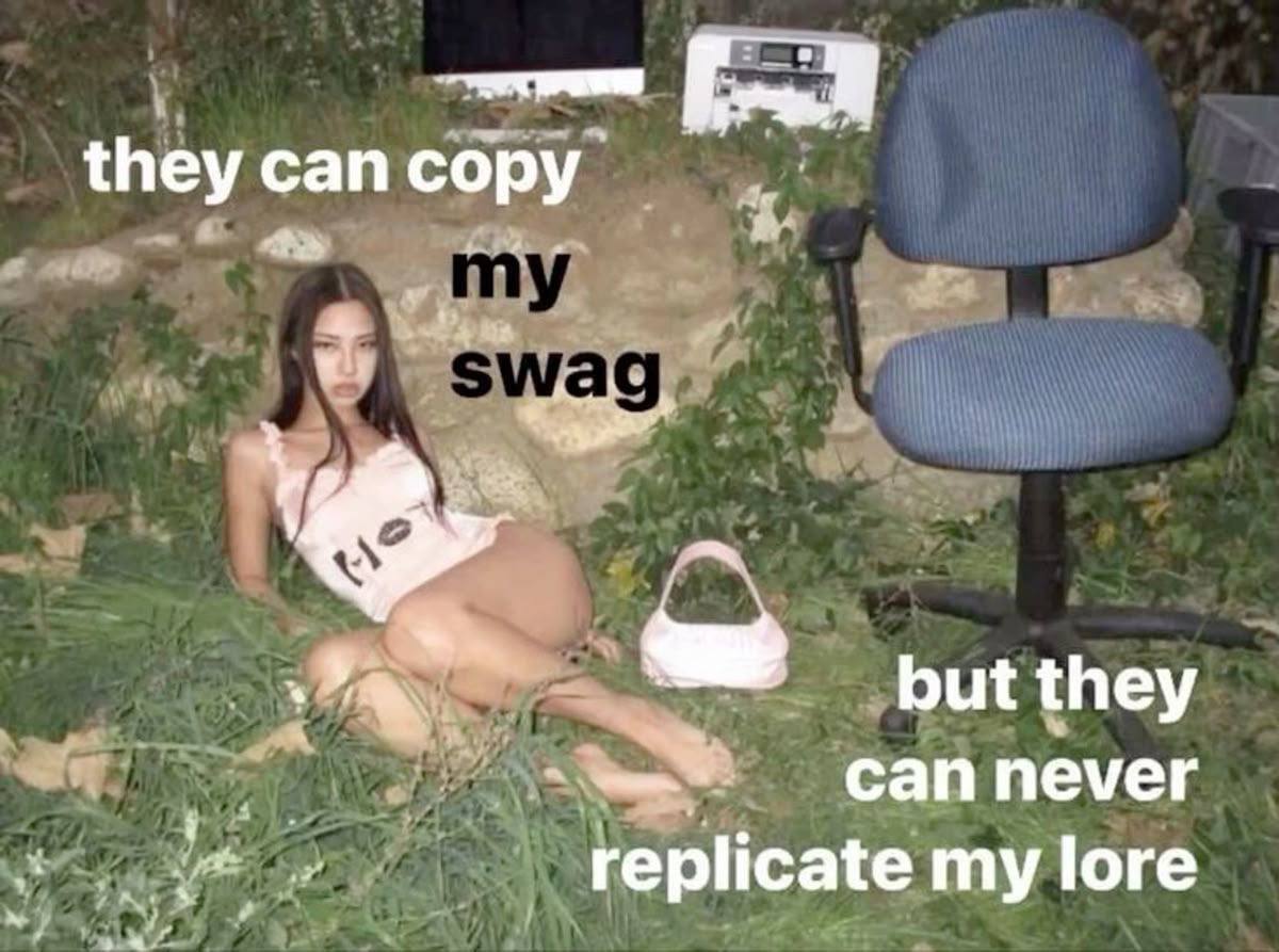 theycancopy but they саппемег replicate my lore