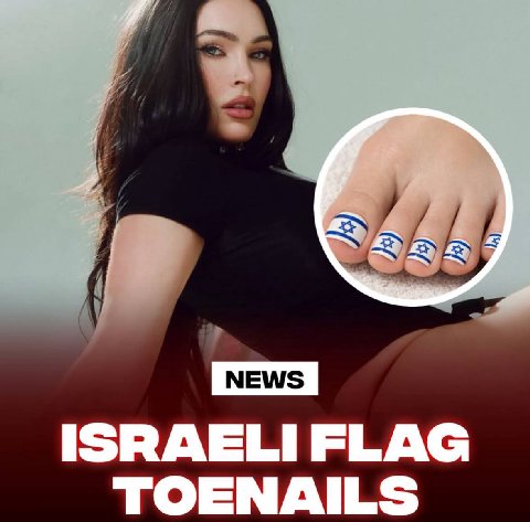 ISRAELI FLAG TOENAILS