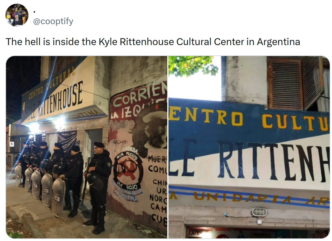 The hell is inside the Kyle Rittenhouse Cultural Center Argentina