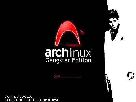 archlinux Gangster Edition Judd Vinet, Aaron Griffin and Levente Polyak Copyright 2002-2024