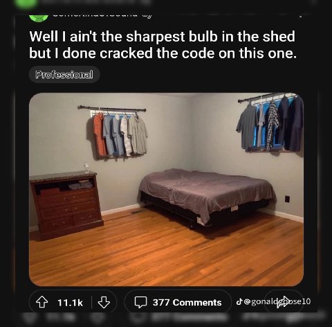 Well ain't the sharpest bulb the shed but done cracked the code on this one. ALL я 377 Comments