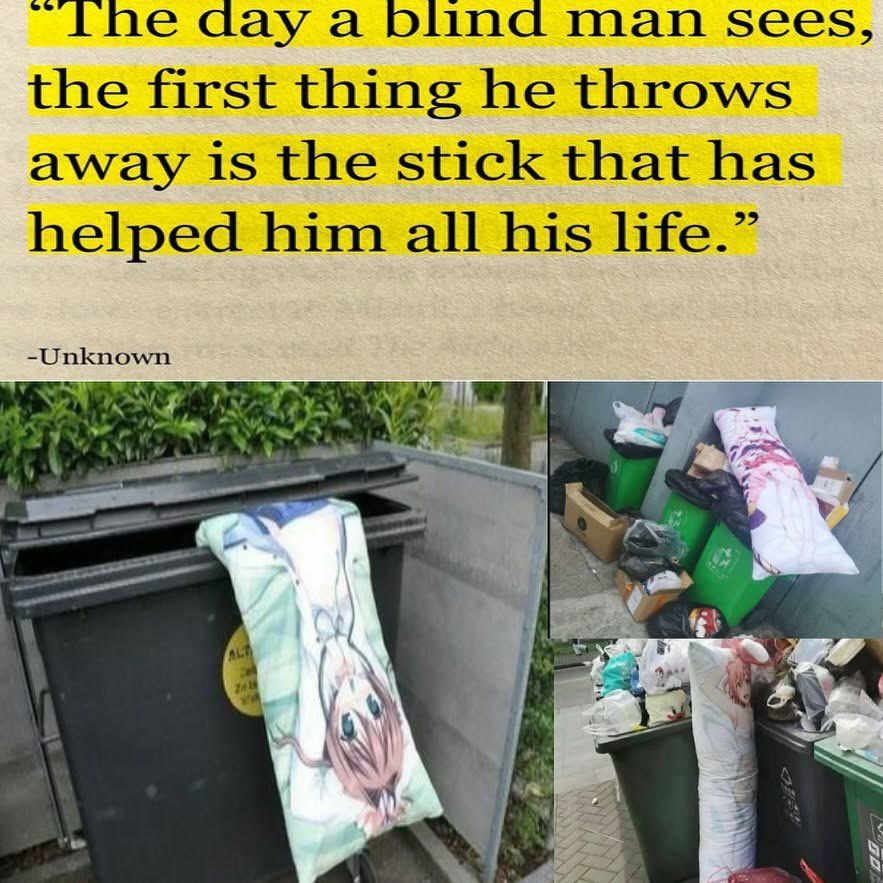 “The day a blind man sees, the first thing he throws away is the stick that has helped him all his life.” -Unknown А.
